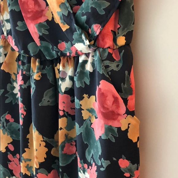 Lush Floral Dress with Pockets - Picture 3 of 4